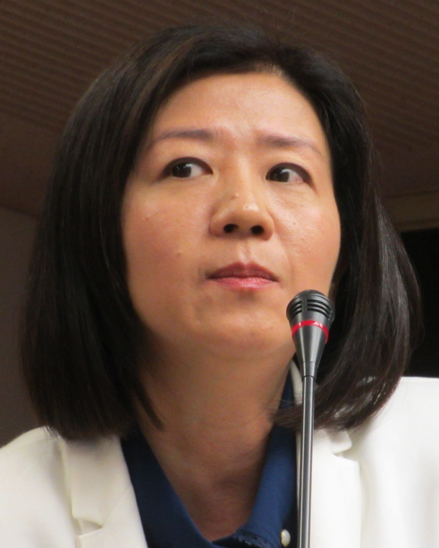 Ein Mann in einem schwarzen Anzug, weißem Hemd und gemustertem Schlips steht vor einem Mikrofon und spricht mit ernster Miene und zurückgekämmtem Haar vor einem unscharfen Hintergrund.